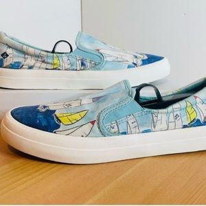 Sperry Crest twin gore Regatta blue women’s 9 sneaker